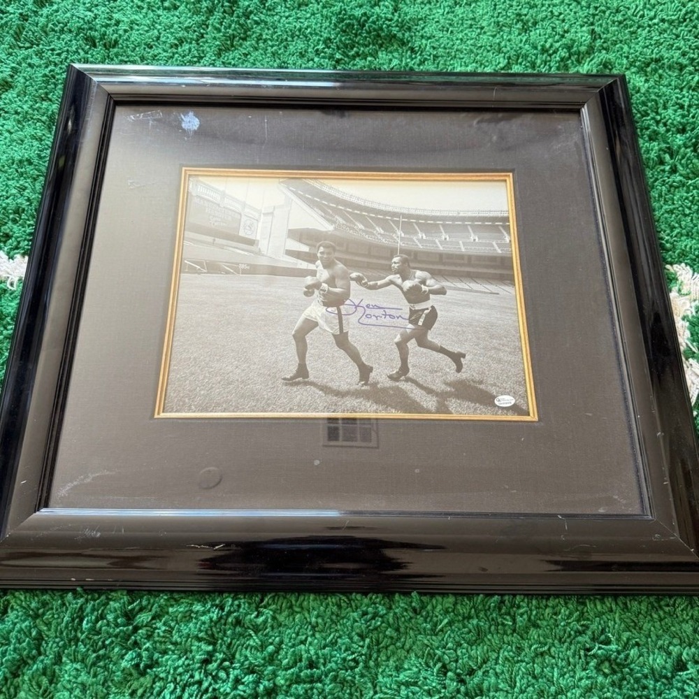 Ken Norton Signed Boxing Photo 11x14 Black Framed Good COA Online‎ Authentics